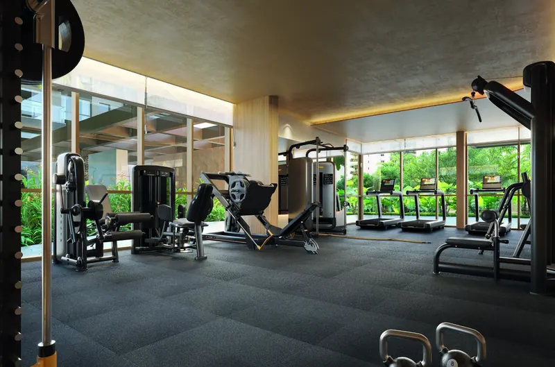 Academia com equipamentos Technogym do Gran Thai Leisure Residence